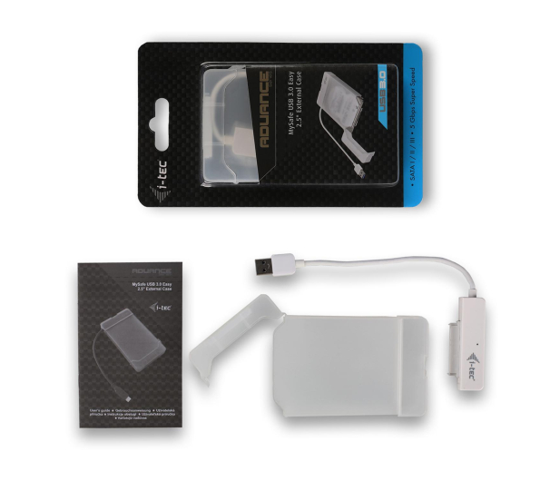 i-tec USB 3.0 MySafe Easy Obudowa 2,5" 9,5mm SATA HDD / SSD Biały - 456355 - zdjęcie 7